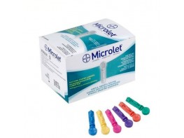 Imagen del producto Microlet lancetas colores 25und bayer