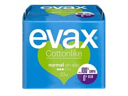 Imagen del producto Compresas evax cottonlike normal 20u