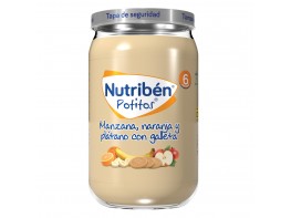 Imagen del producto Nutribén Potito manzana, naranja y plátano con galleta 235gr