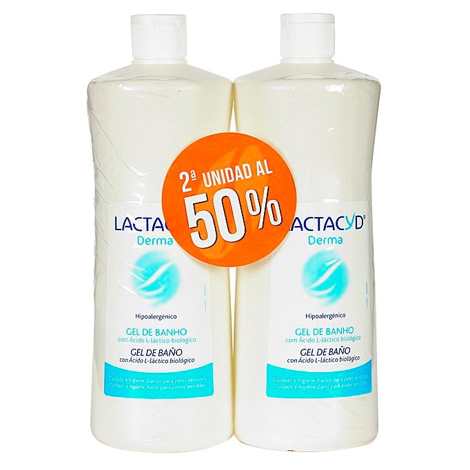 Lactacyd derma 1 litro x 2u 2ªu 50%dto