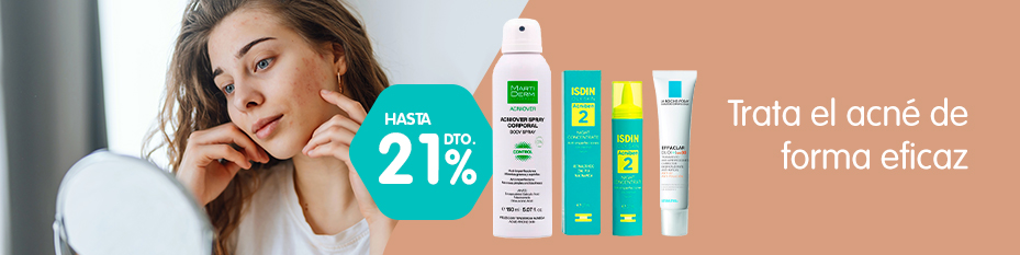 Hasta 21% de descuento en tratamiento del acné